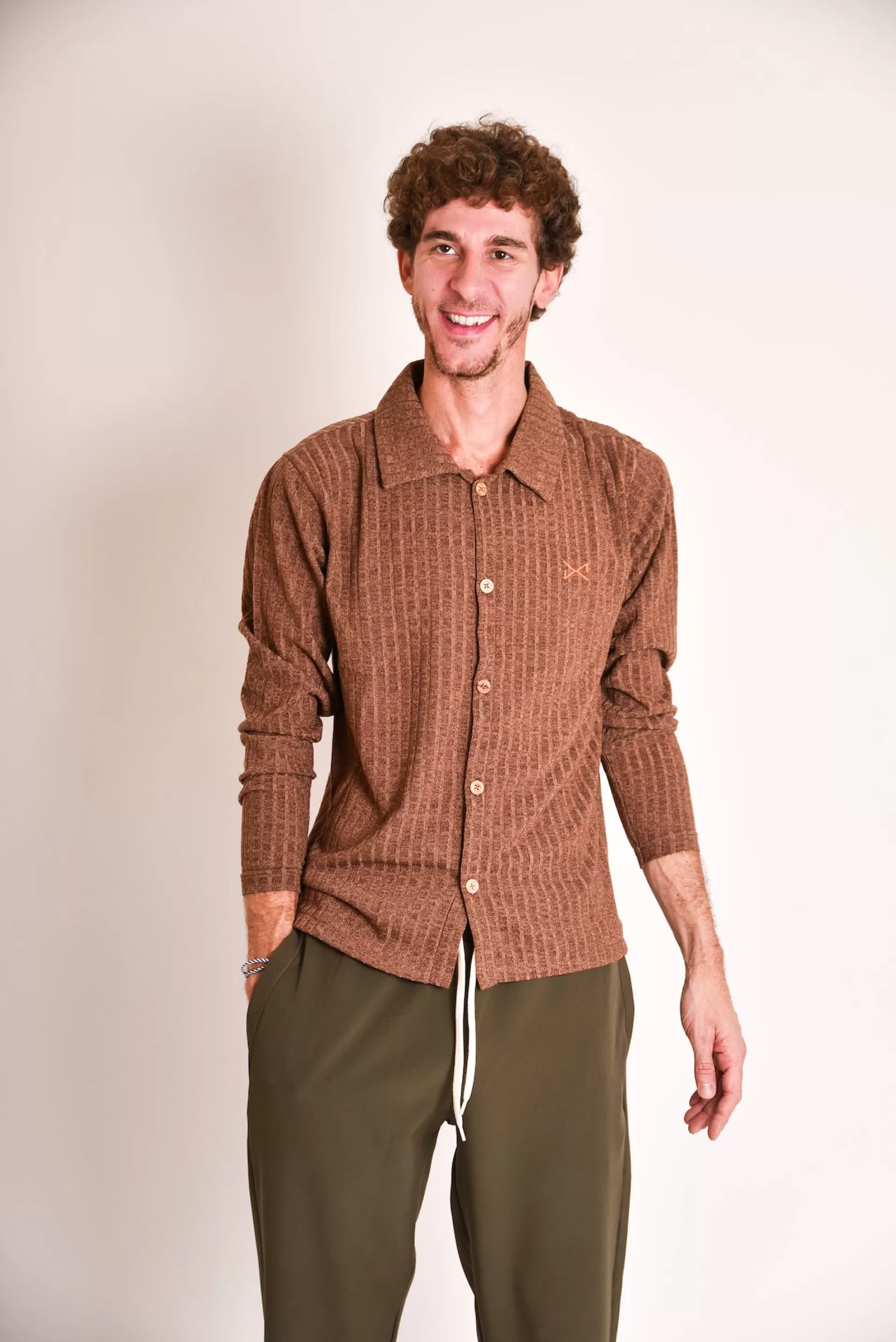 Daniel Chong CAMISA CANALE MARRON*Hombre Hombre