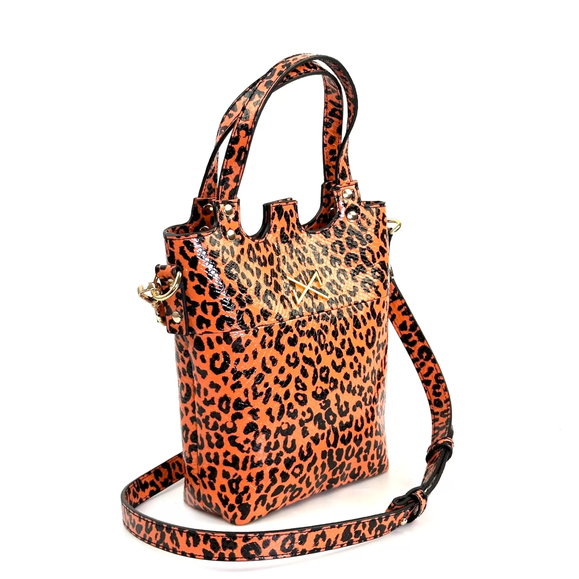 Daniel Chong Little t-shirt bag Charol Naranja* Bolsos De Piel