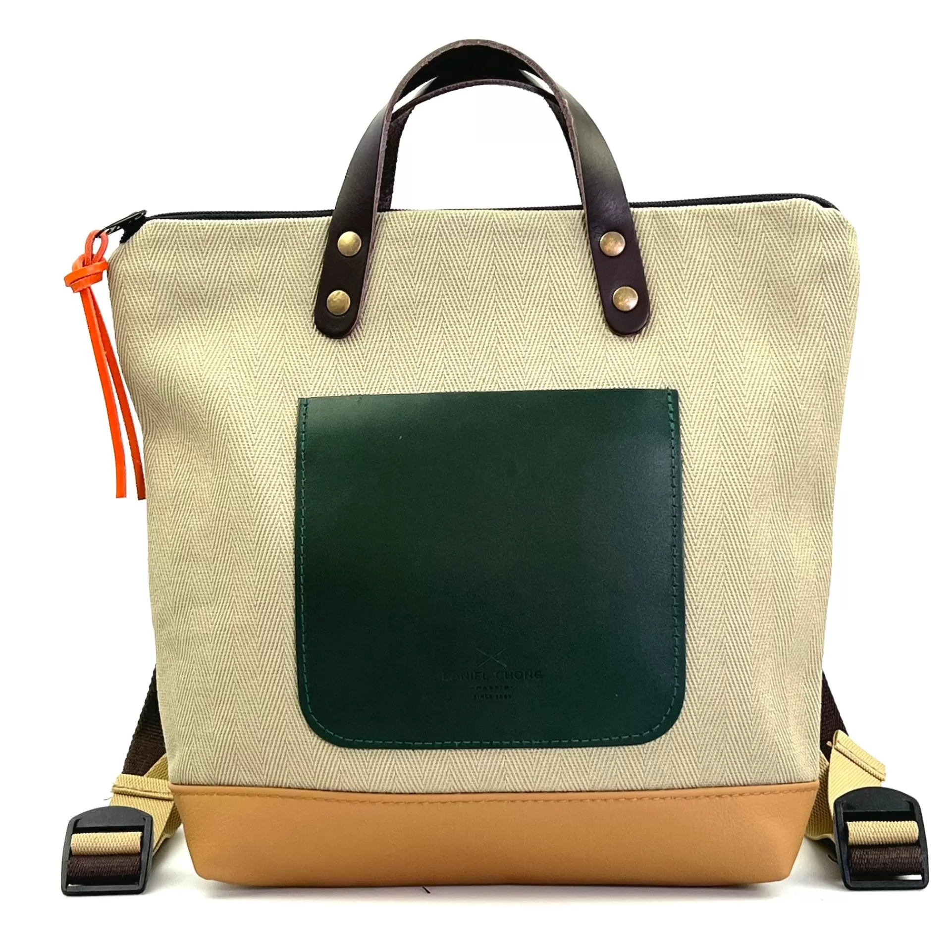 Daniel Chong Mochila Slim Mini Cuadrada Loneta* Mochilas Mini Cuadradas | Mochilas Mini