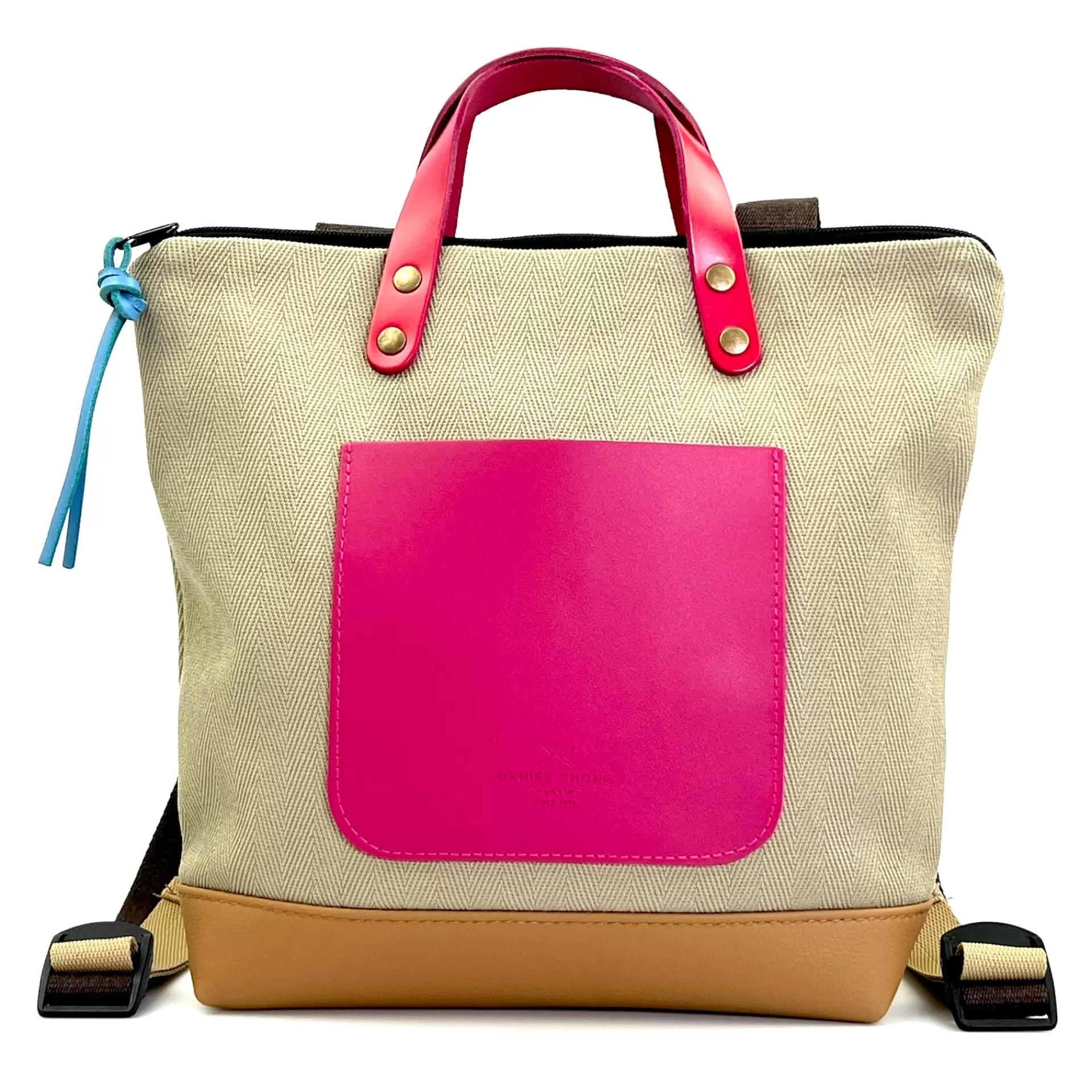 Daniel Chong Mochila Slim Mini Cuadrada Loneta* Mochilas Mini Cuadradas | Mochilas Mini