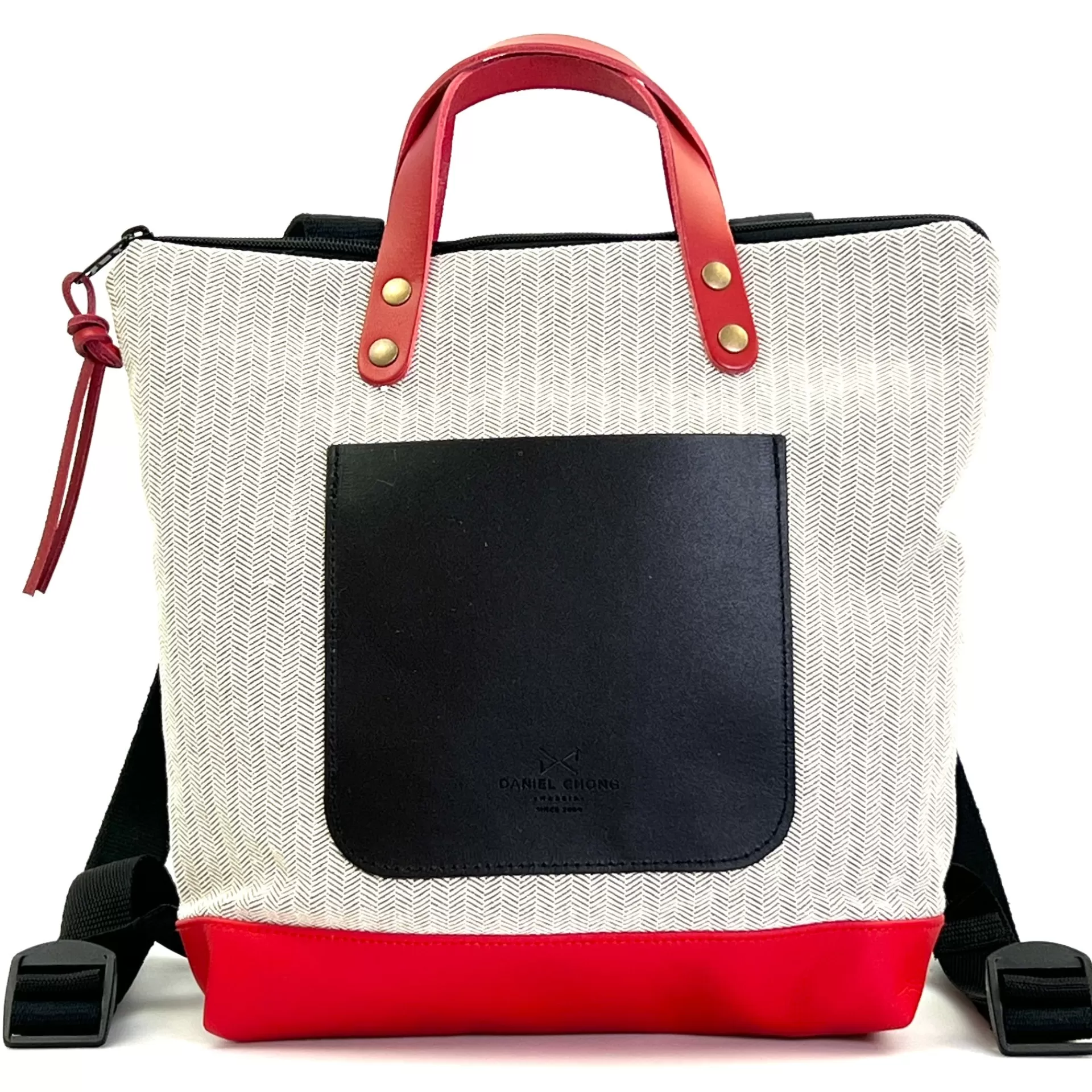 Daniel Chong Mochila Slim Mini Cuadrada Loneta* Mochilas Mini Cuadradas | Mochilas Mini
