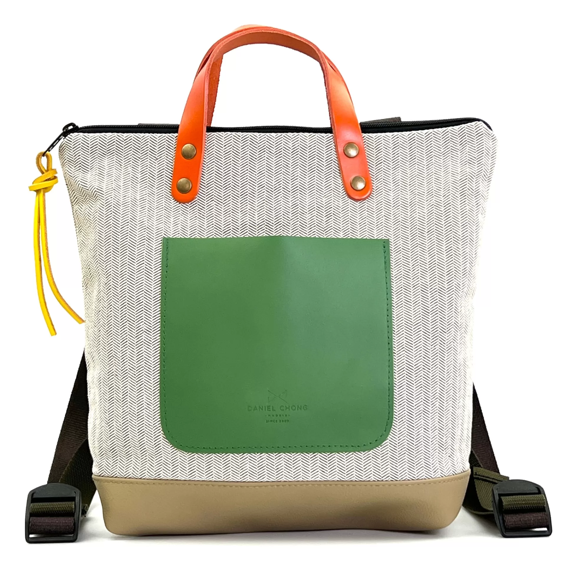 Daniel Chong Mochila Slim Mini Cuadrada Loneta* Mochilas Mini Cuadradas | Mochilas Mini
