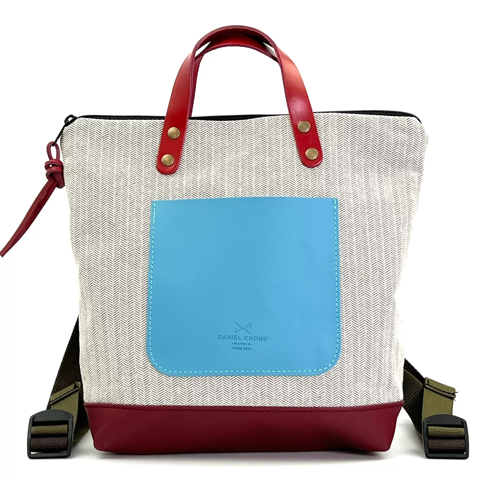 Daniel Chong Mochila Slim Mini Cuadrada Loneta* Mochilas Mini Cuadradas | Mochilas Mini
