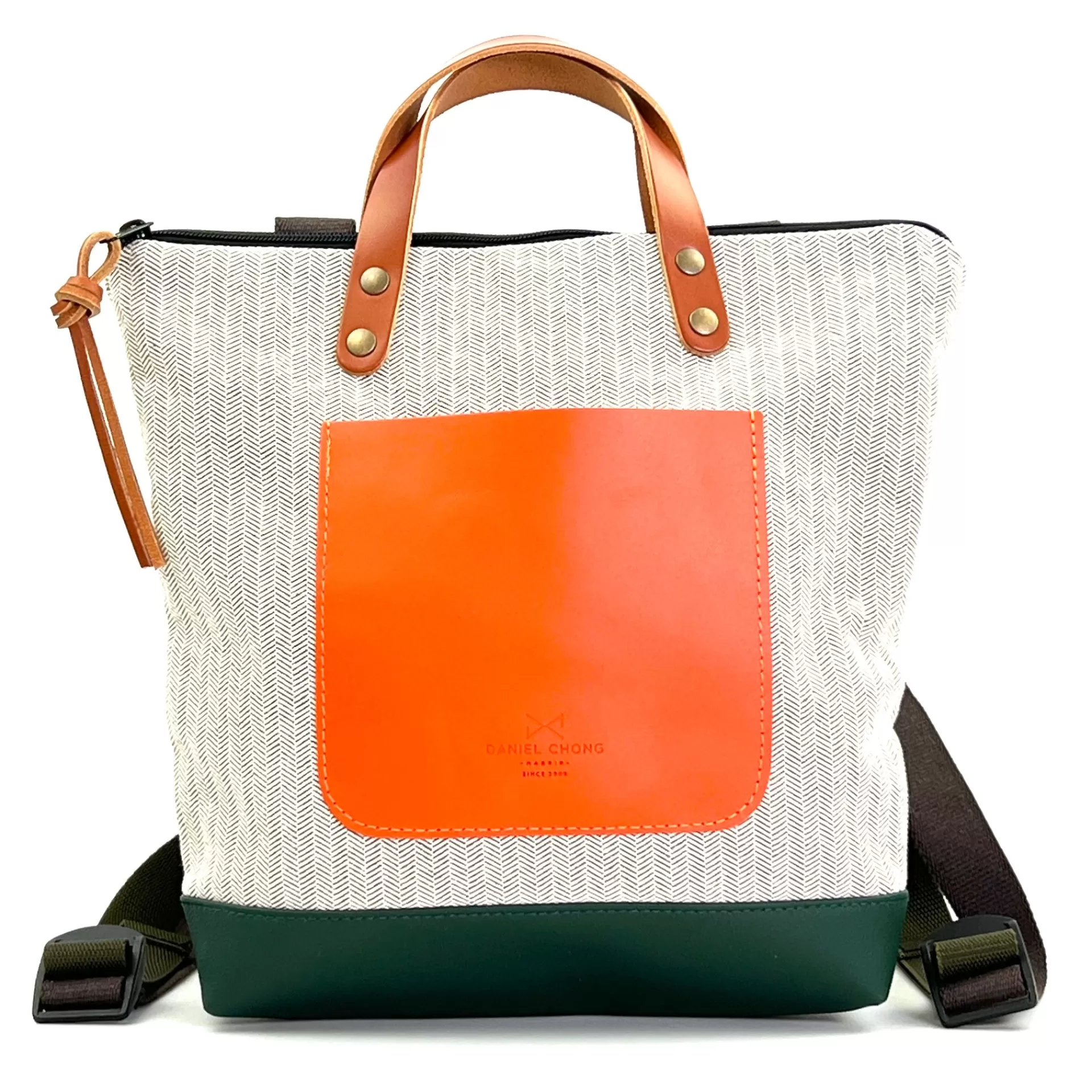 Daniel Chong Mochila Slim Mini Cuadrada Loneta* Mochilas Mini Cuadradas | Mochilas Mini