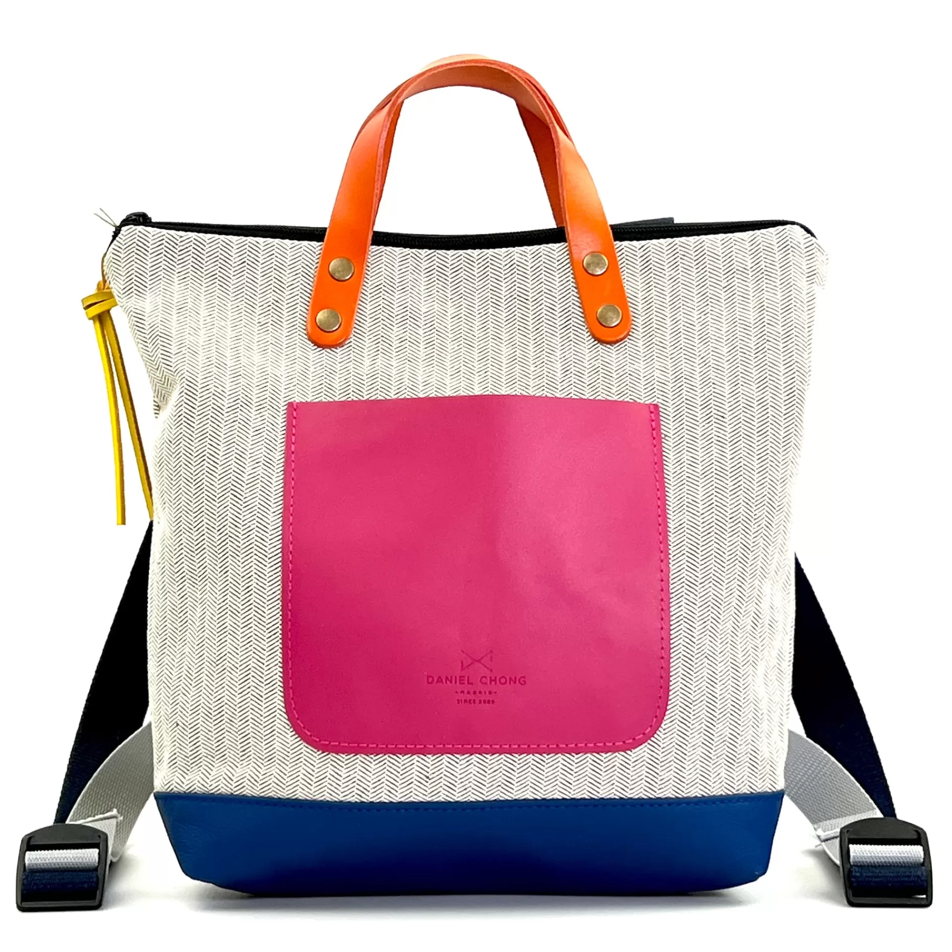 Daniel Chong Mochila Slim Mini Cuadrada Loneta* Mochilas Mini Cuadradas | Mochilas Mini