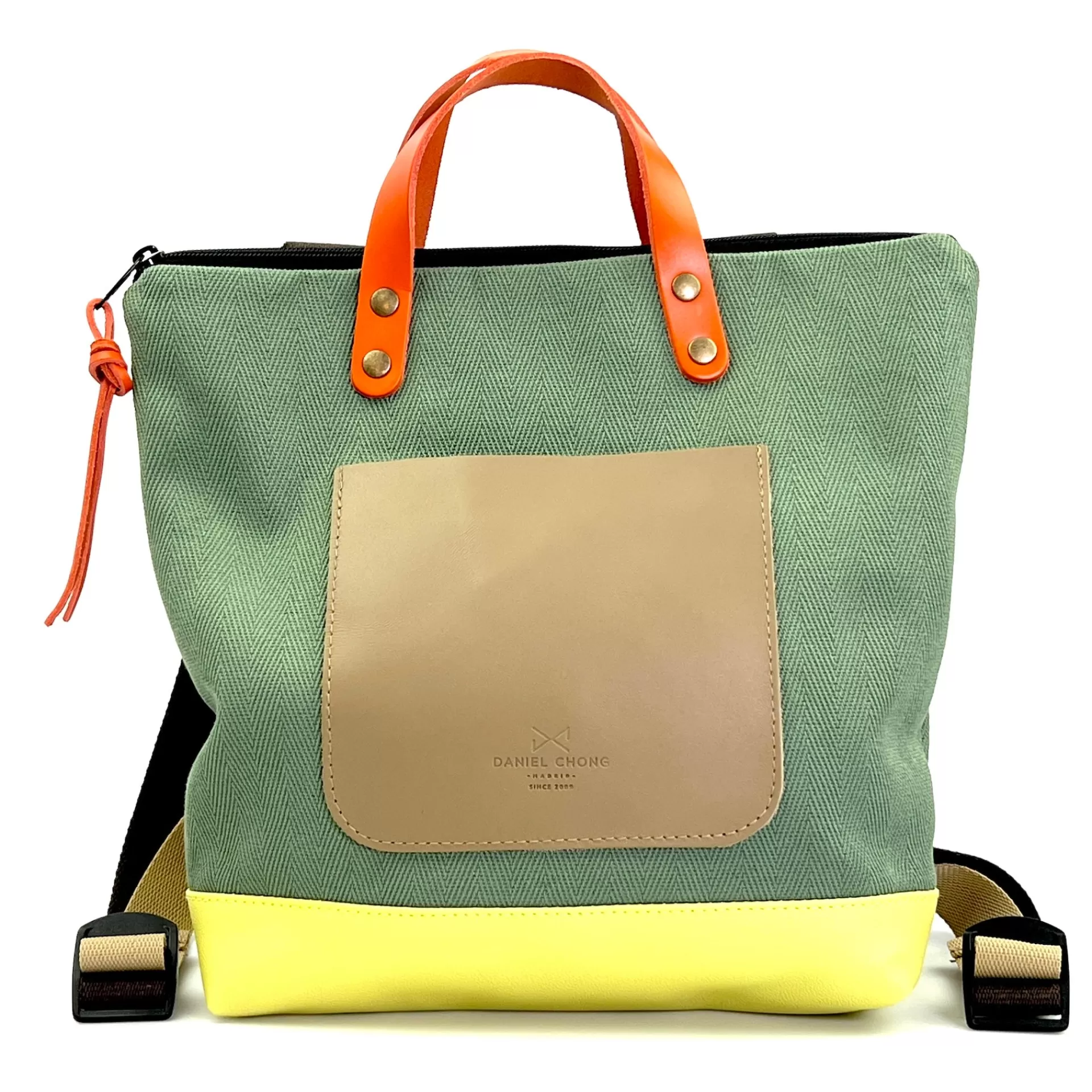 Daniel Chong Mochila Slim Mini Cuadrada Loneta* Mochilas Mini Cuadradas | Mochilas Mini