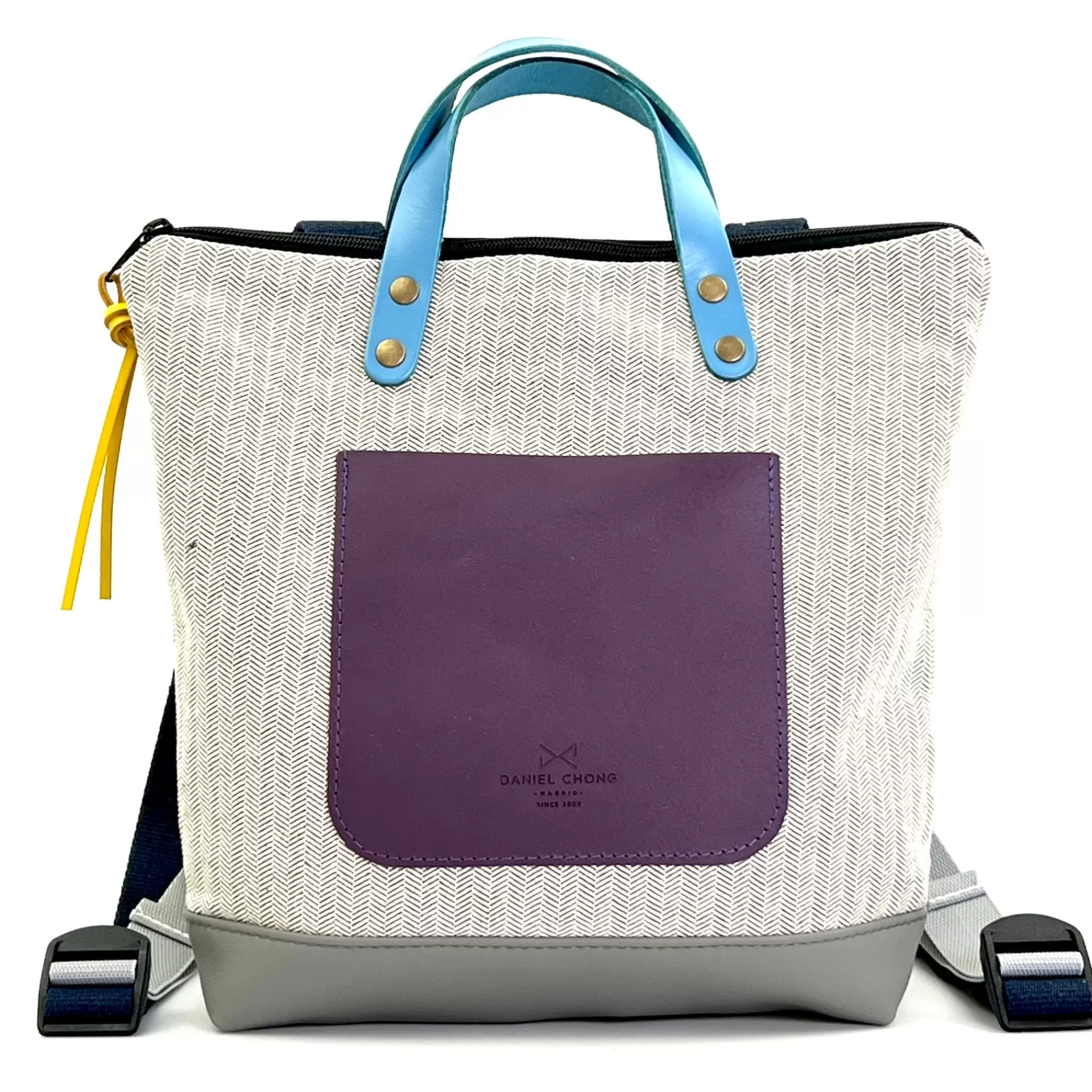 Daniel Chong Mochila Slim Mini Cuadrada Loneta* Mochilas Mini Cuadradas | Mochilas Mini