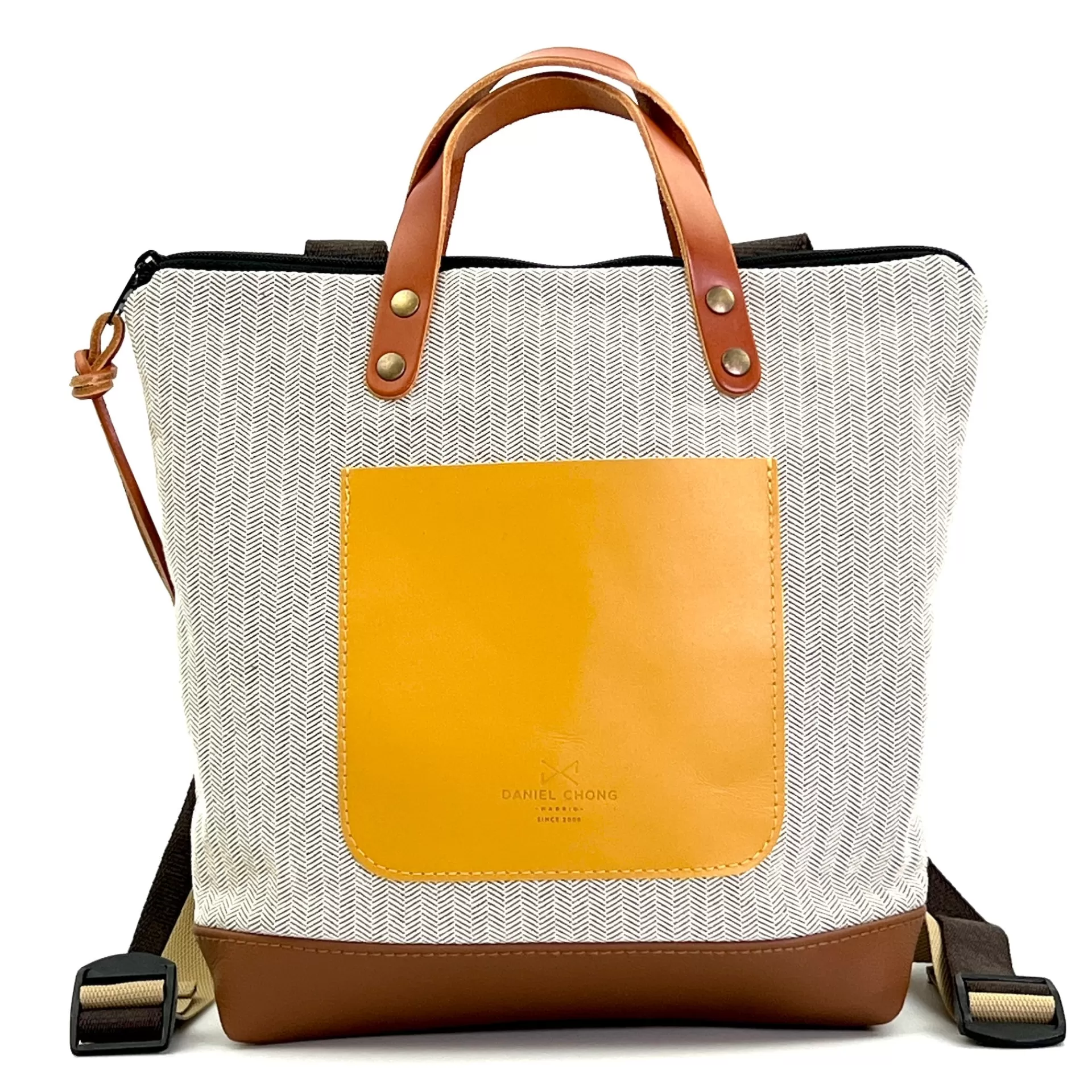 Daniel Chong Mochila Slim Mini Cuadrada Loneta* Mochilas Mini Cuadradas | Mochilas Mini