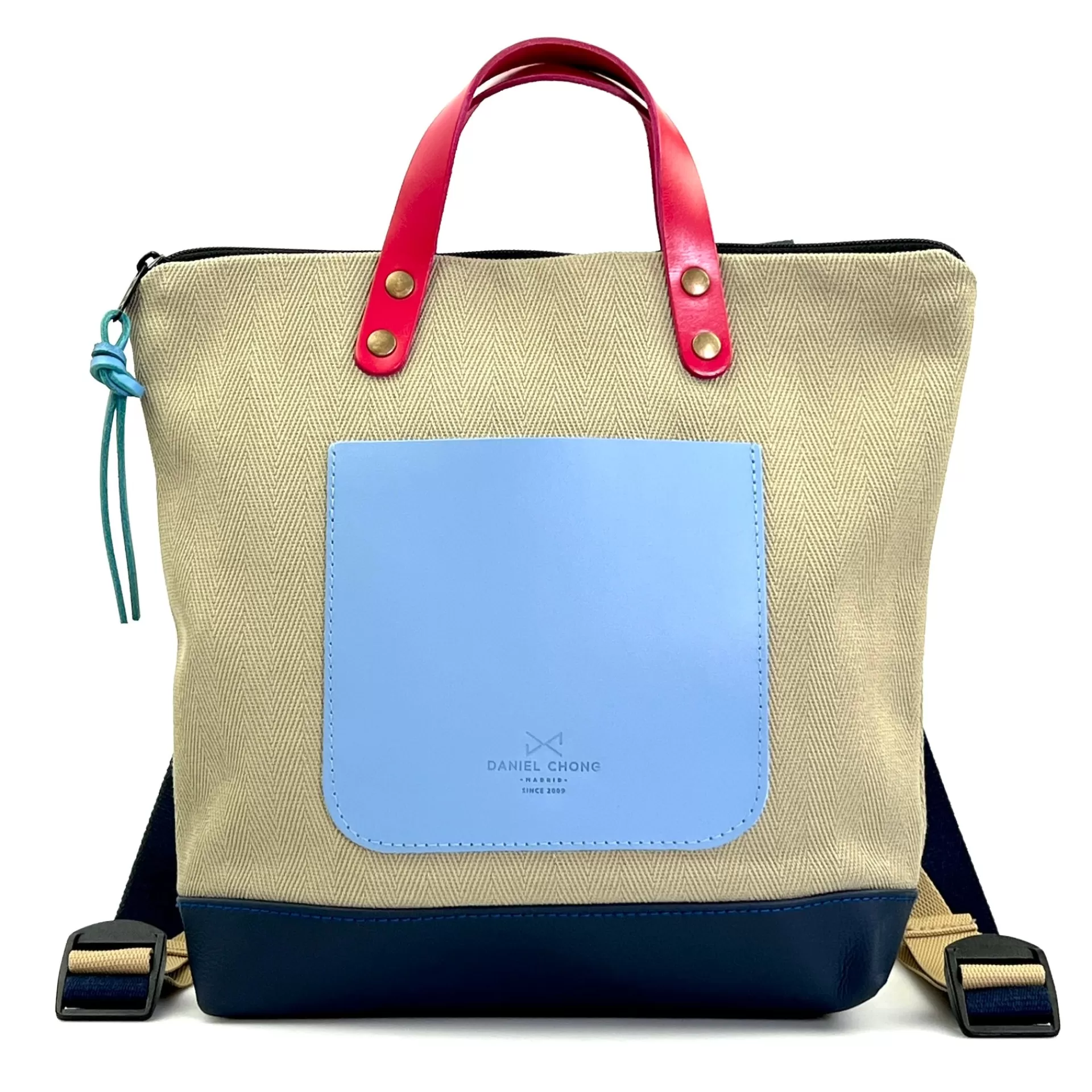 Daniel Chong Mochila Slim Mini Cuadrada Loneta* Mochilas Mini Cuadradas | Mochilas Mini