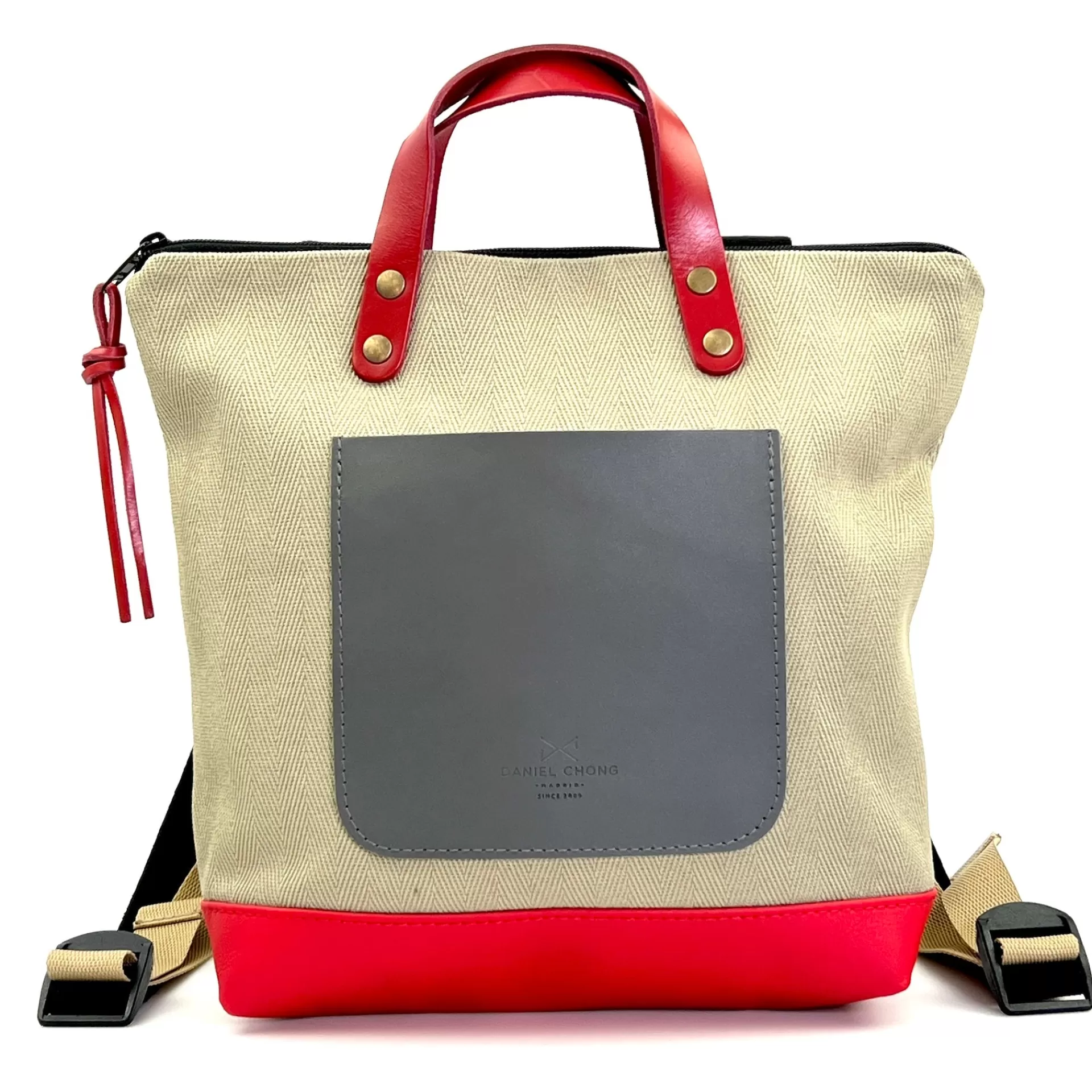 Daniel Chong Mochila Slim Mini Cuadrada Loneta* Mochilas Mini Cuadradas | Mochilas Mini