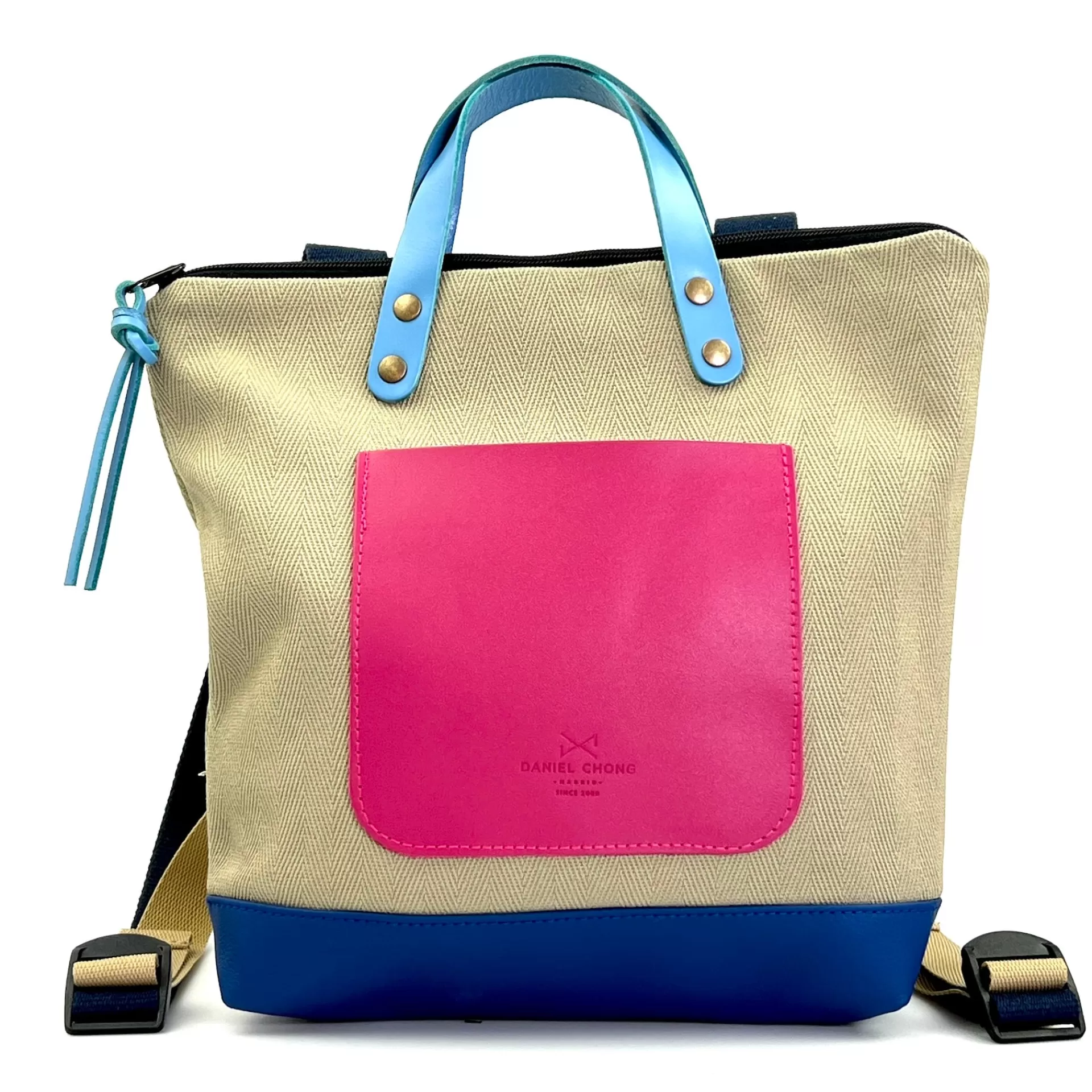 Daniel Chong Mochila Slim Mini Cuadrada Loneta* Mochilas Mini Cuadradas | Mochilas Mini