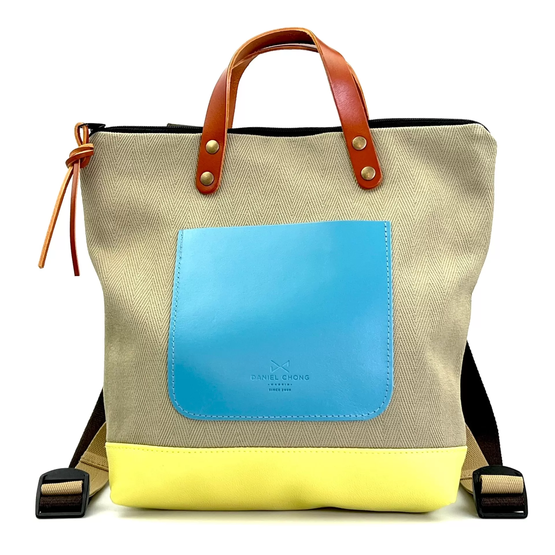 Daniel Chong Mochila Slim Mini Cuadrada Loneta* Mochilas Mini Cuadradas | Mochilas Mini