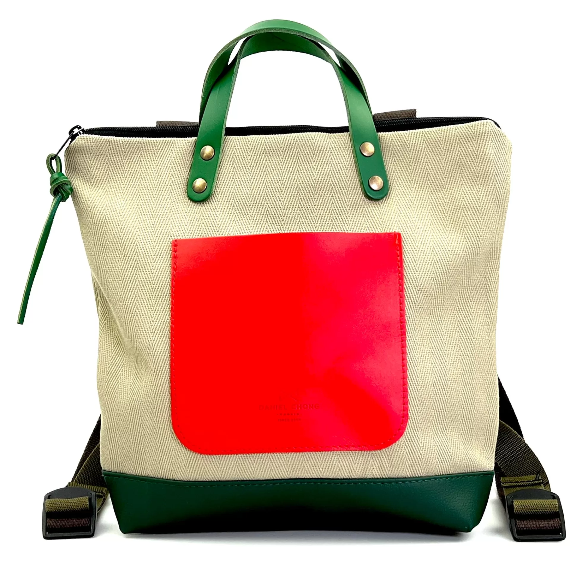Daniel Chong Mochila Slim Mini Cuadrada Loneta* Mochilas Mini Cuadradas | Mochilas Mini