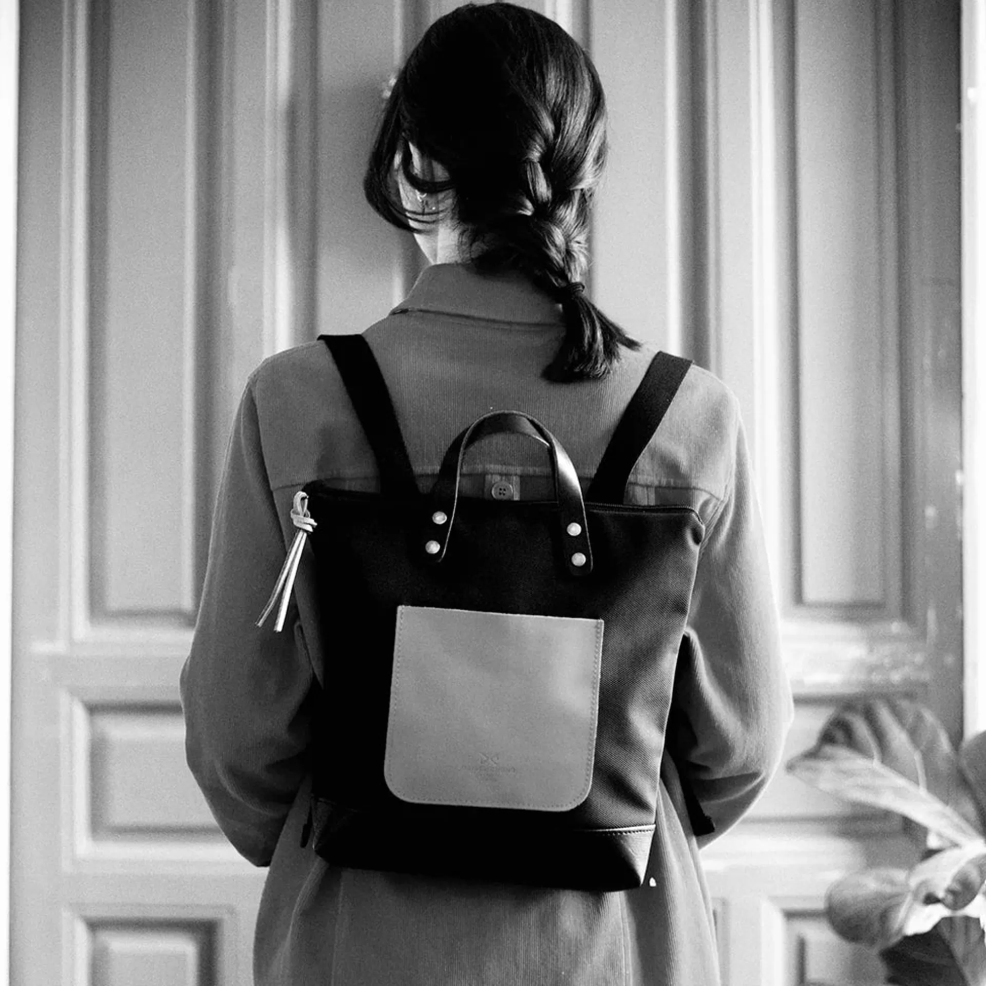 Daniel Chong Mochila Slim Mini Cuadrada Loneta* Mochilas Mini Cuadradas | Mochilas Mini