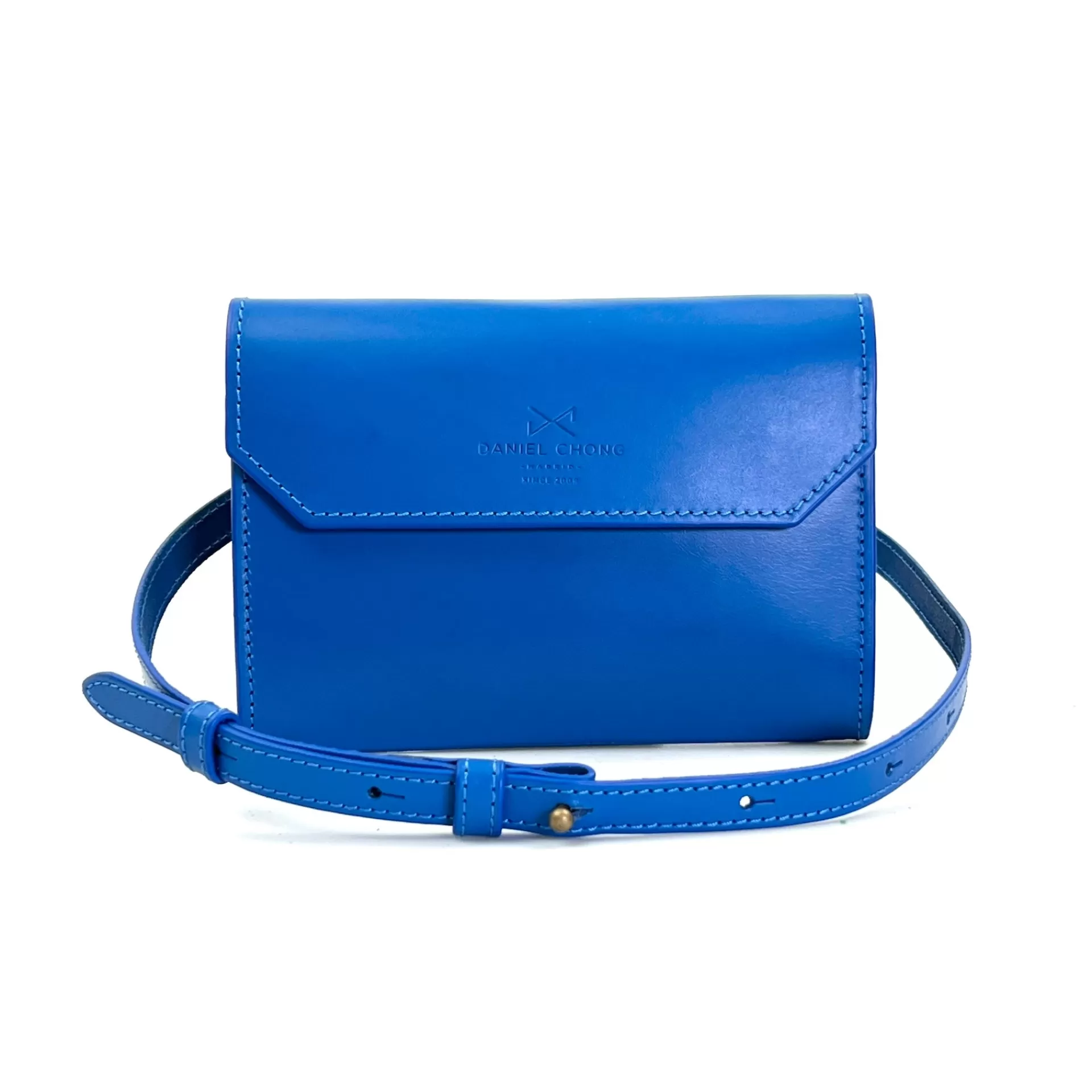 Daniel Chong Sobre mini de piel Azul*Hombre Hombre | Bolsos De Piel