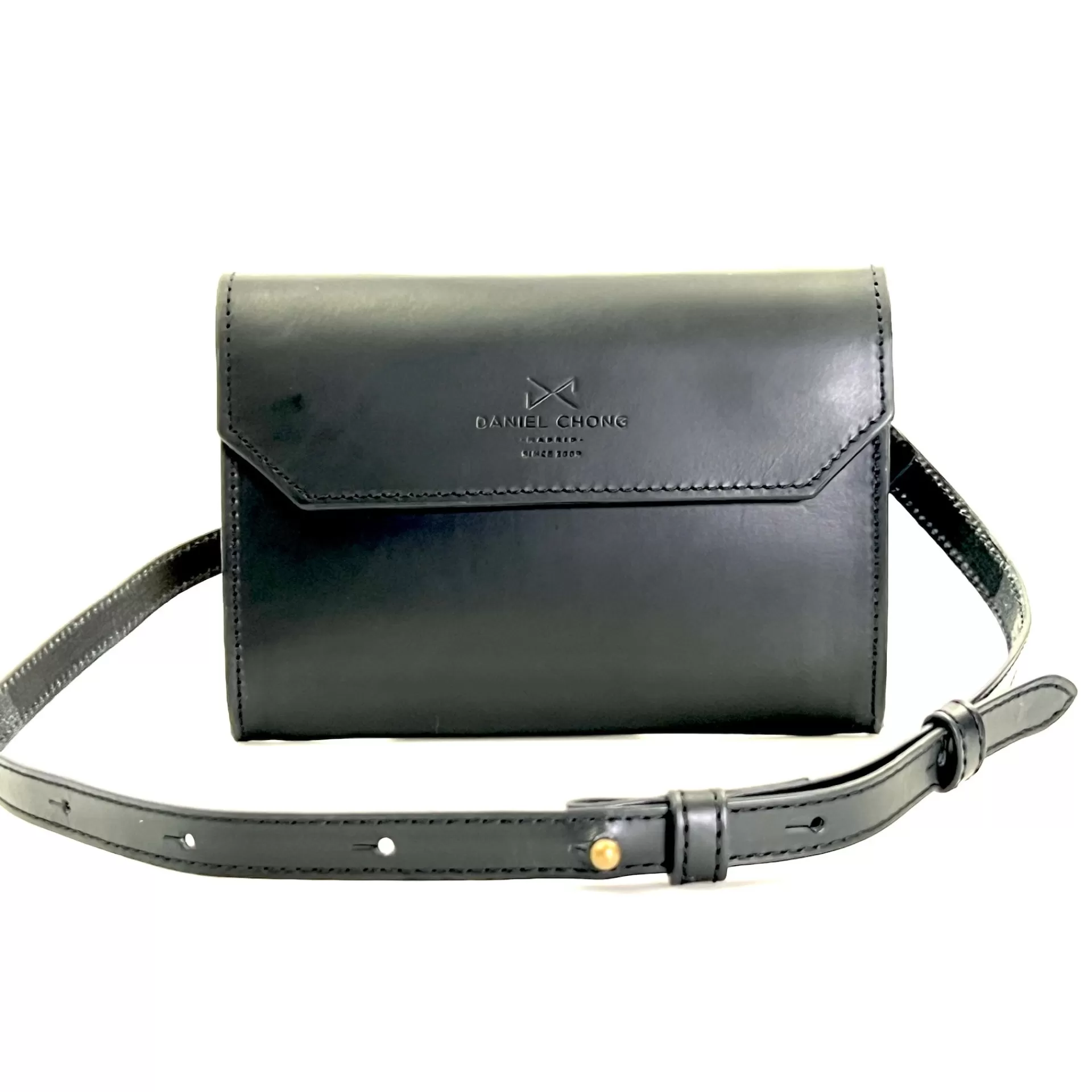 Daniel Chong Sobre mini de piel Negro*Hombre Hombre | Bolsos De Piel
