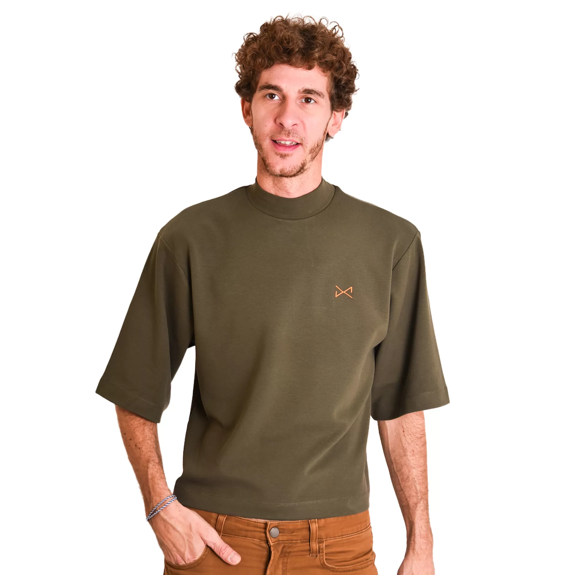 Daniel Chong SS TURTLE NECK KAKI*Mujer Hombre | Mujer