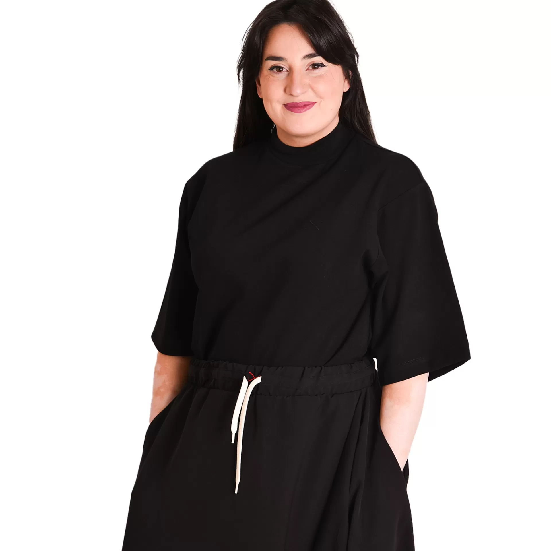 Daniel Chong SS TURTLE NECK NEGRA*Mujer Hombre | Mujer