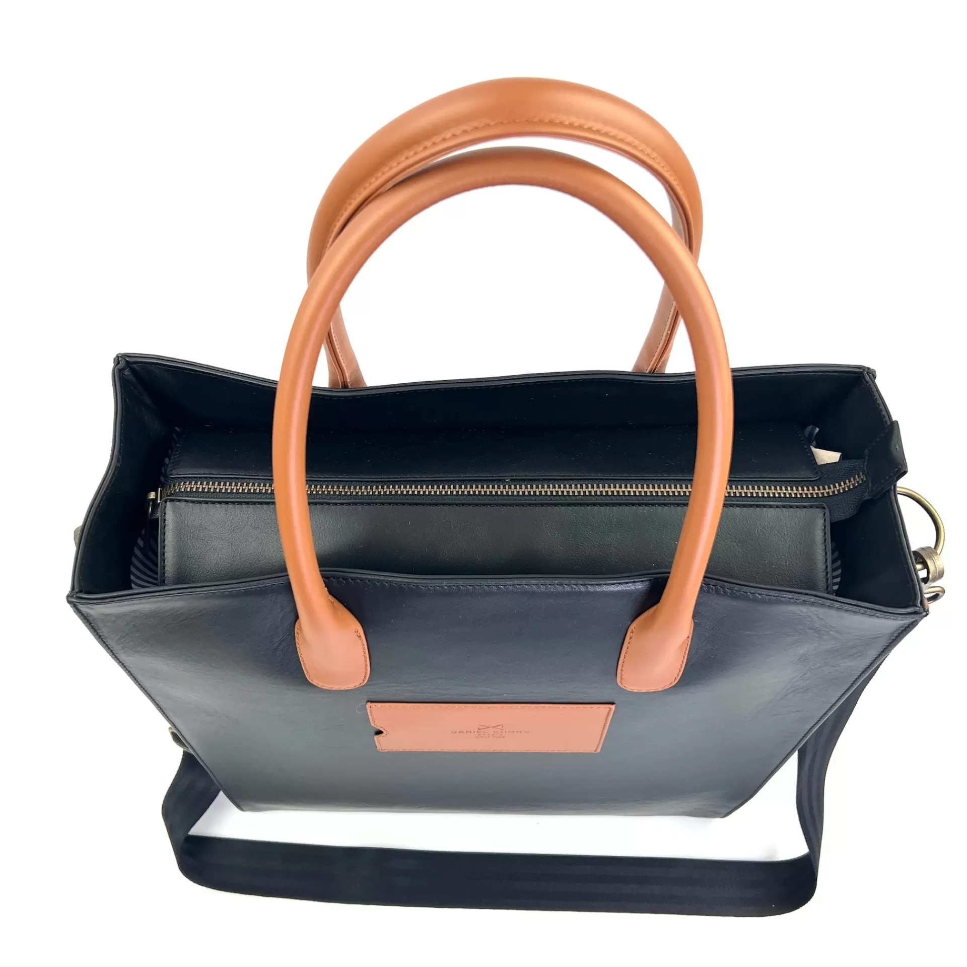 Daniel Chong THE CLERK MAXI NEGRO & MARRON* Bolsos De Piel