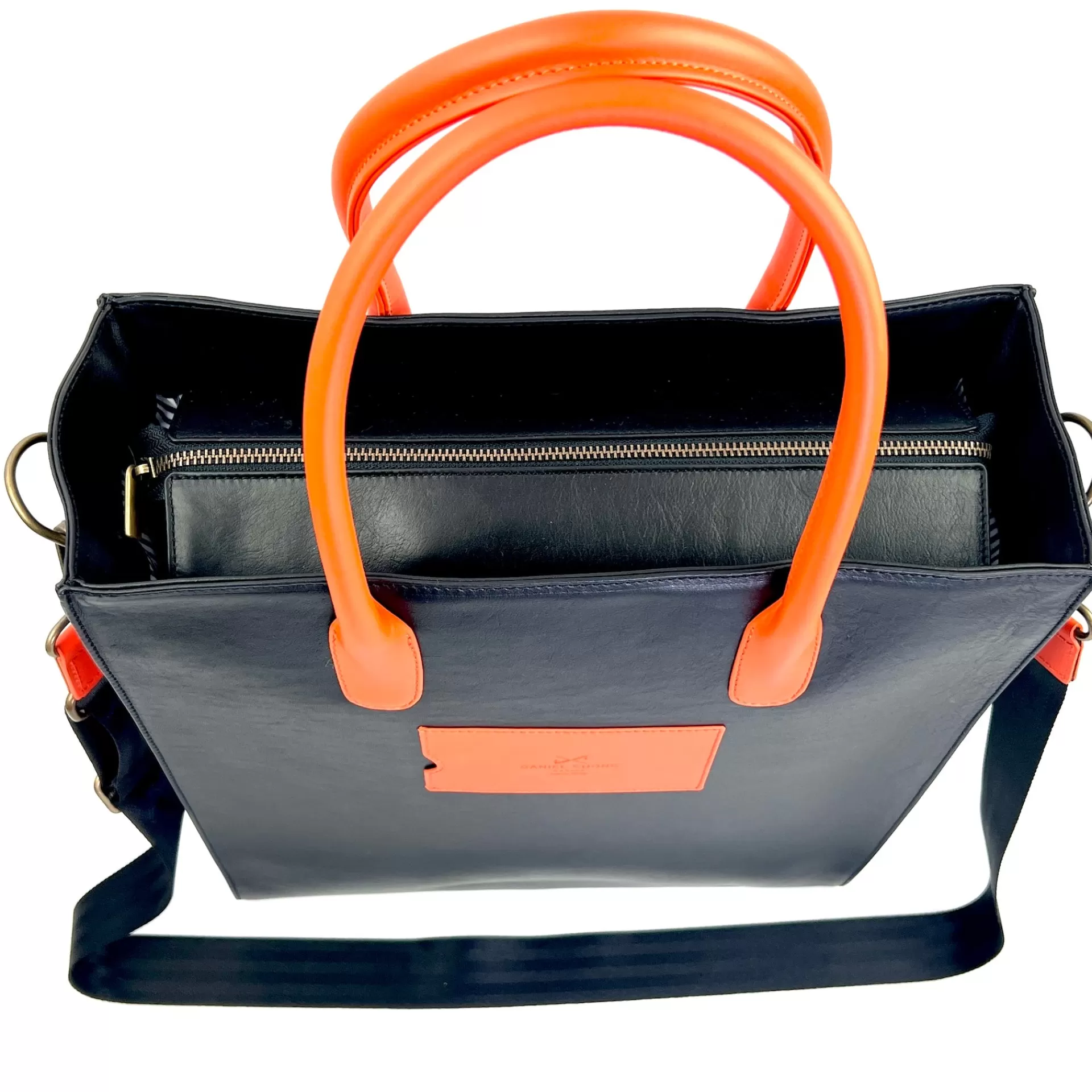 Daniel Chong THE CLERK MAXI NEGRO & NARANJA*Mujer Mujer | Bolsos De Piel
